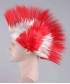 Red / White Mohawk Wig